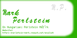 mark perlstein business card